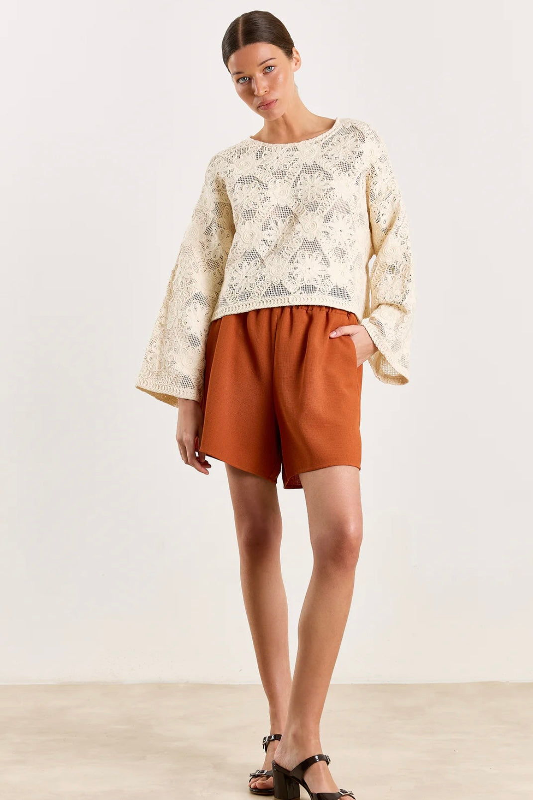 Studio clique blouse flower