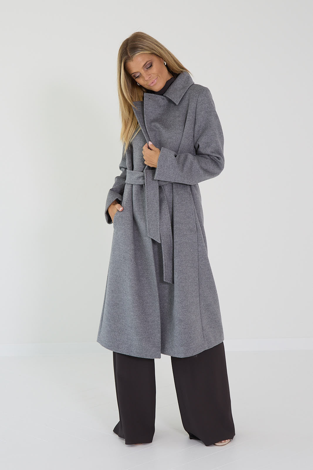 Maxmara mantel grijs Boollag