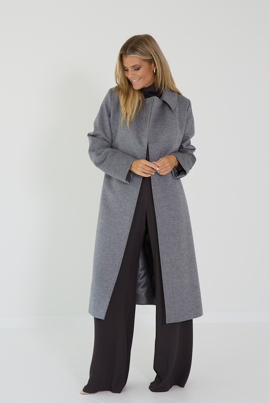 Maxmara mantel grijs Boollag