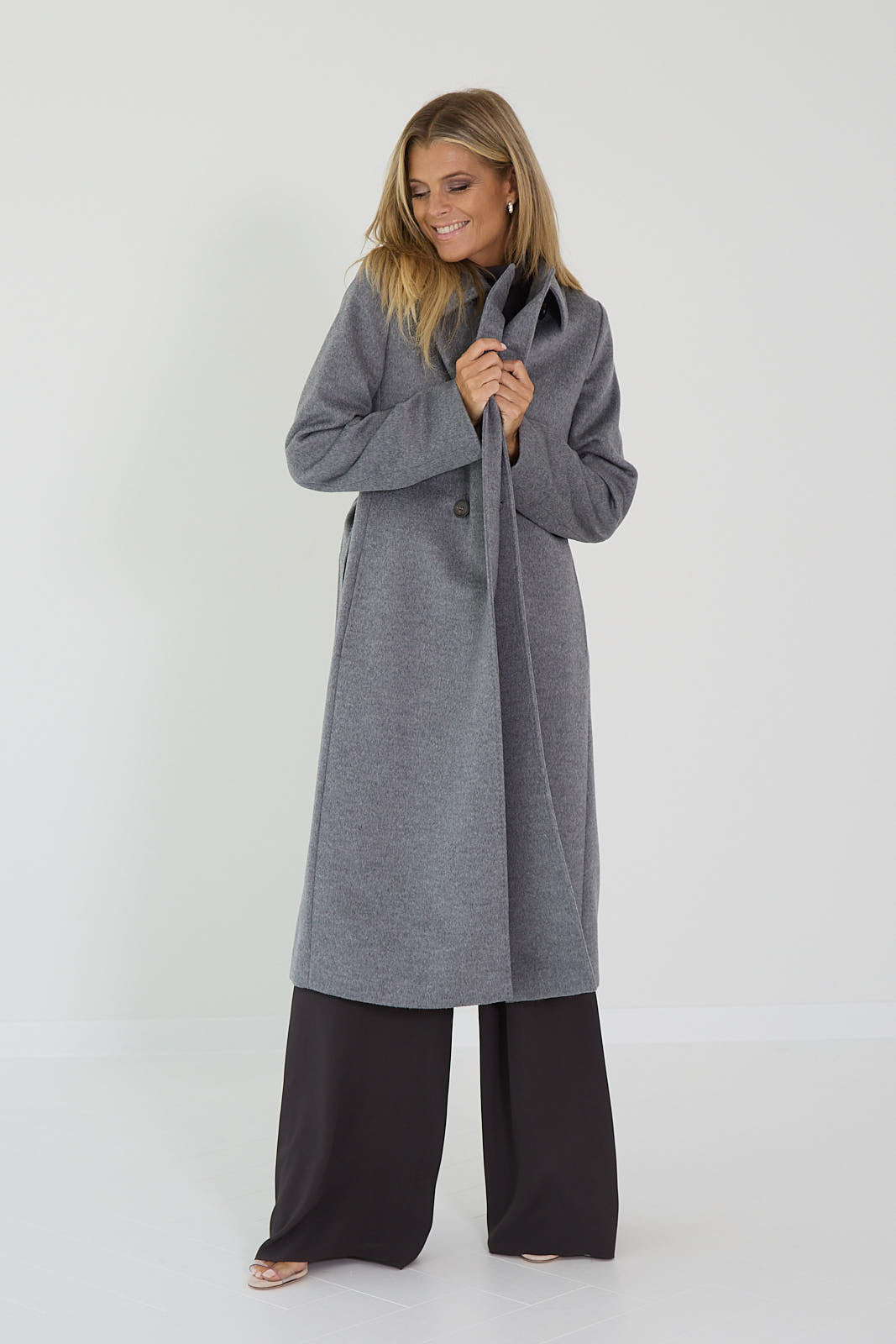 Maxmara mantel grijs Boollag