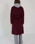 Max Mara mantel bordeaux