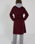 Max Mara mantel bordeaux