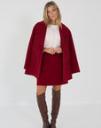 Max Mara mantel caban rouge