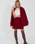 Max Mara mantel caban rouge
