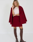 Max Mara mantel caban rouge