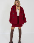 Max Mara mantel caban rouge