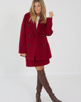 Max Mara mantel caban rouge