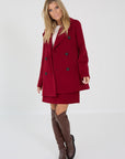 Max Mara mantel caban rouge