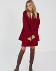 Max Mara mantel caban rouge