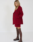 Max Mara mantel caban rouge