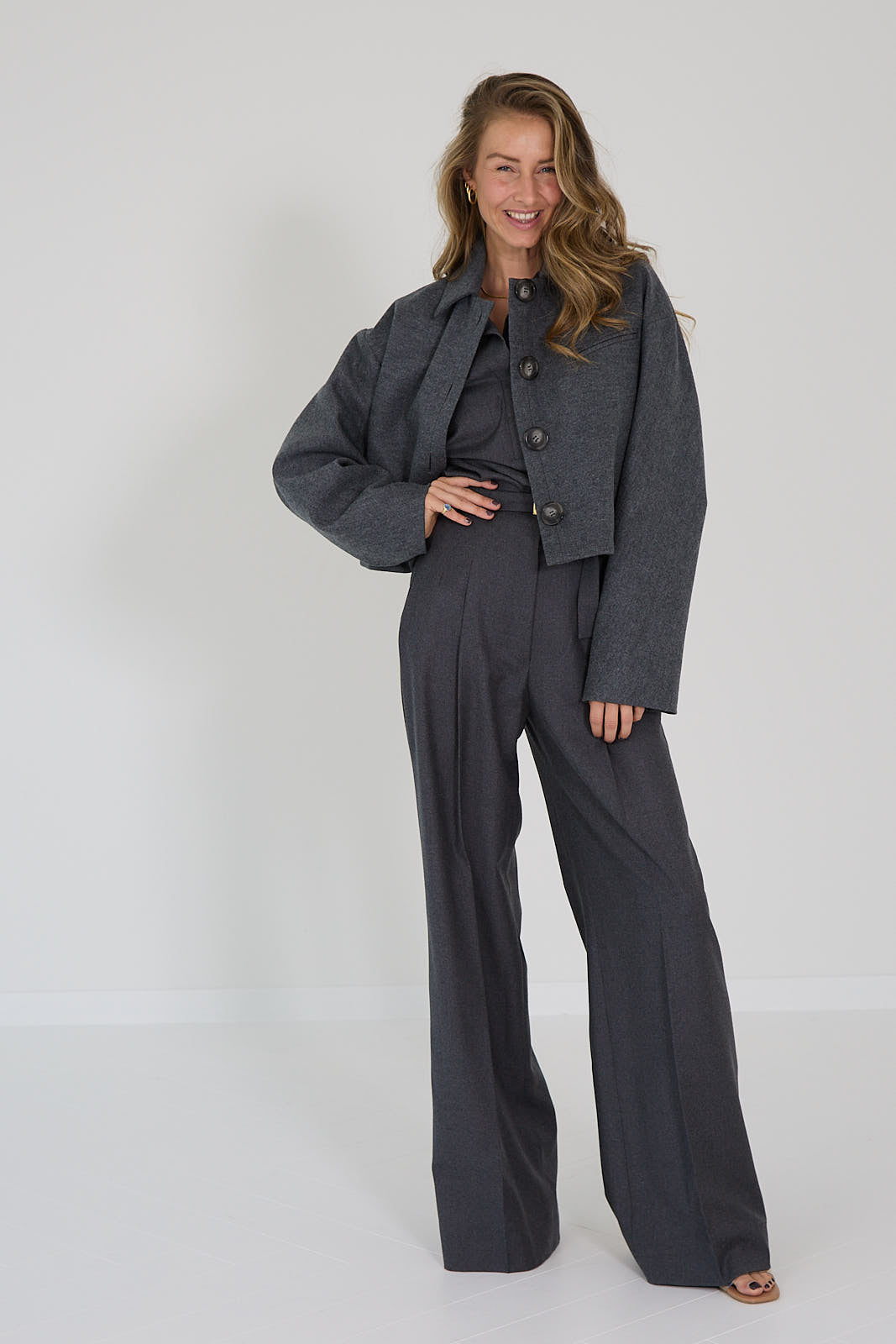 Natan broek grijs Dirac