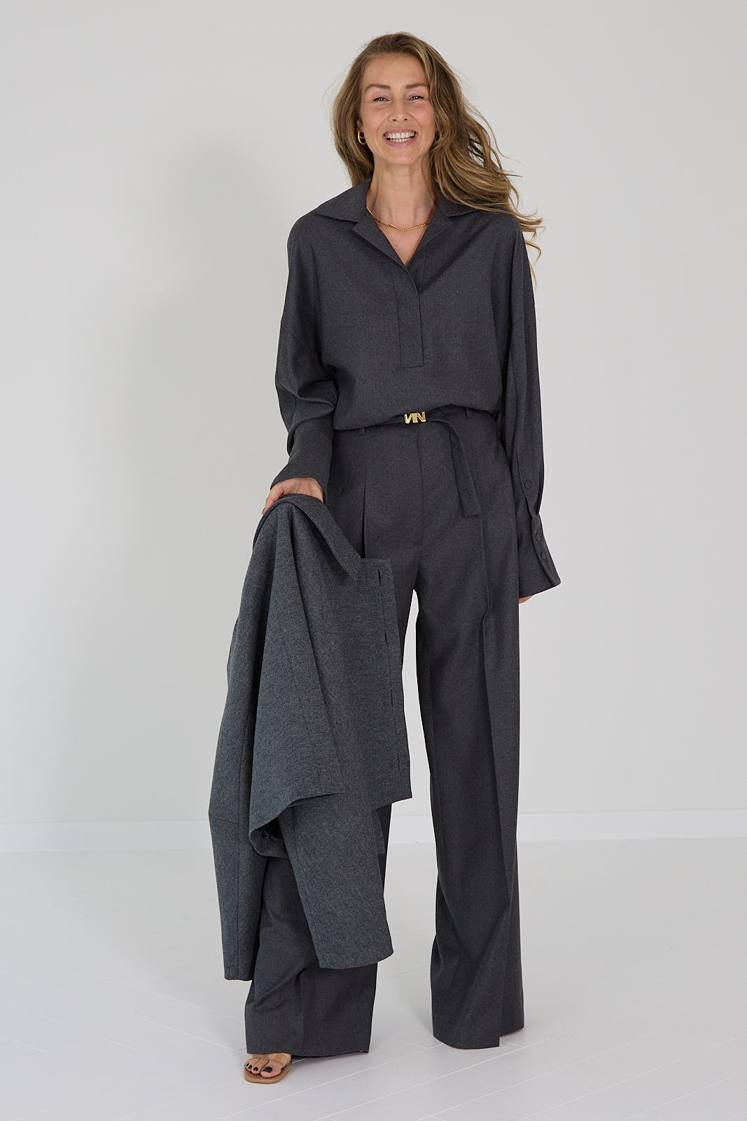 Natan Blouse grijs Dalton