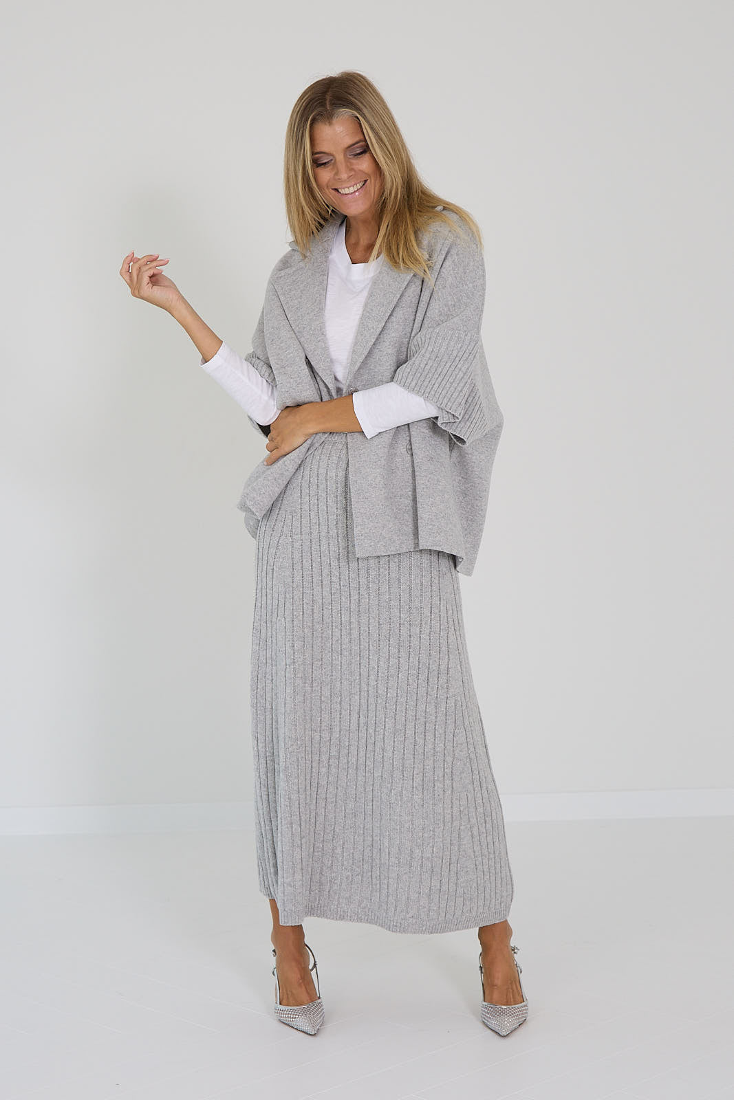Anneclaire rok grijs