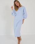 Anneclaire pull blauw