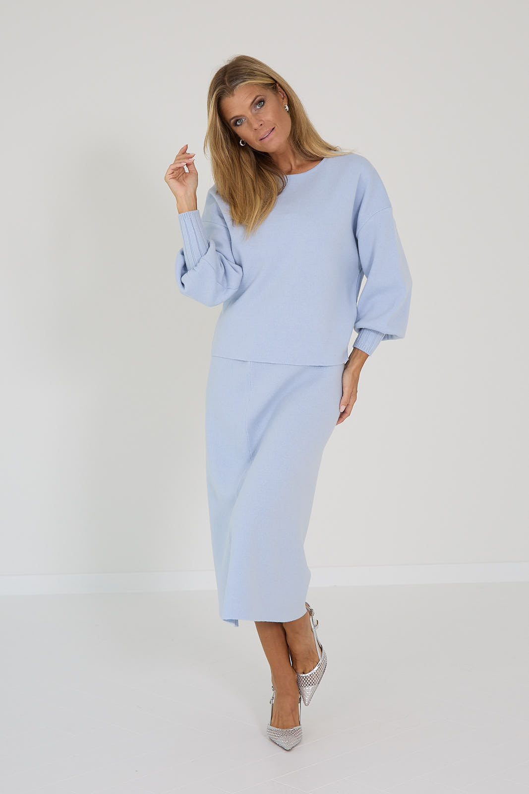 Anneclaire rok blauw