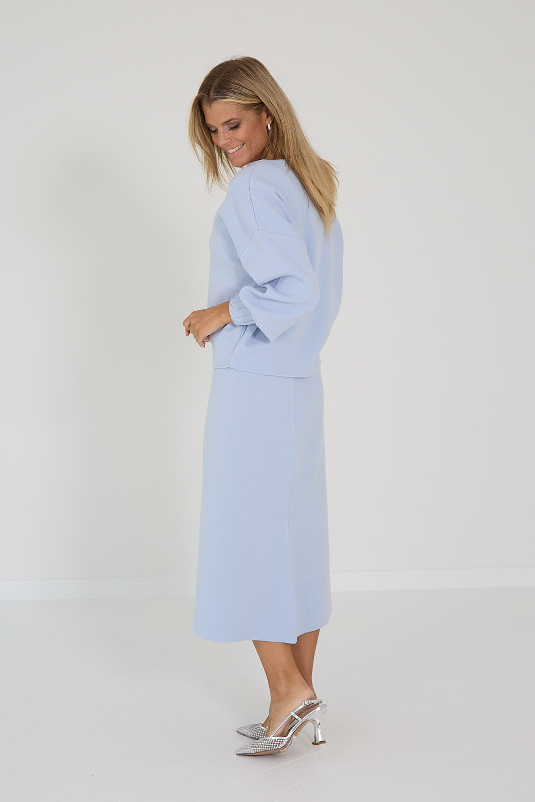 Anneclaire rok blauw