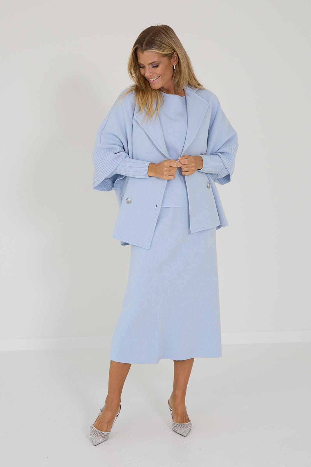 Anneclaire rok blauw