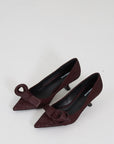 Lola Cruz pump pony burgundy