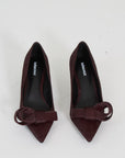 Lola Cruz pump pony burgundy