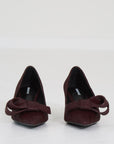 Lola Cruz pump pony burgundy