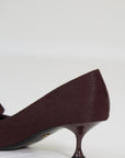 Lola Cruz pump pony burgundy