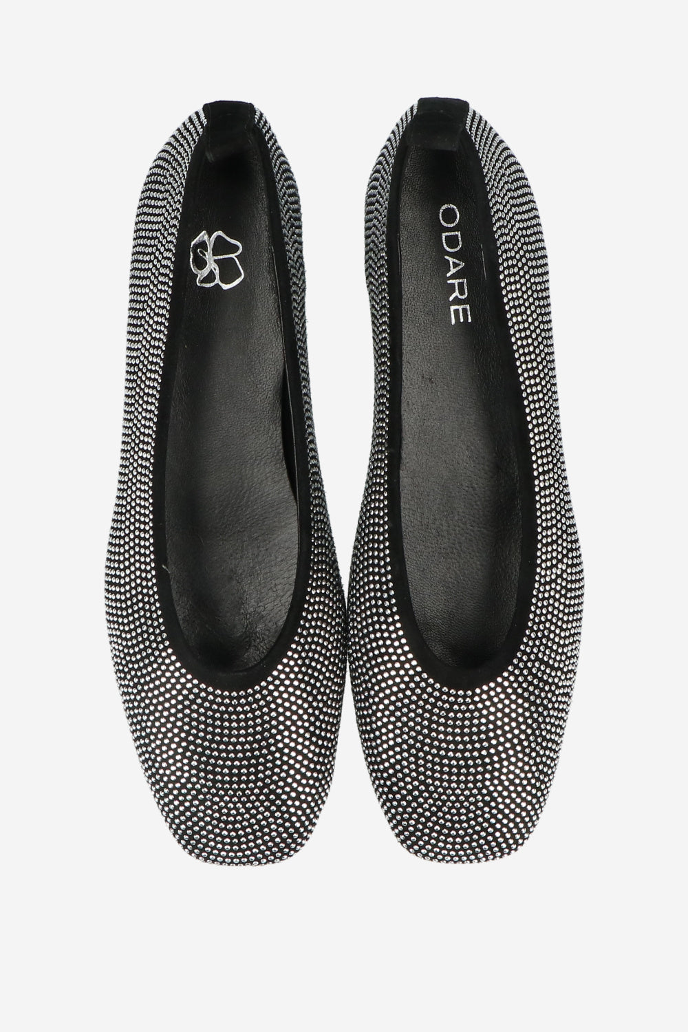 ODARE Agate nero strass ballerina