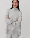 BARKER HIGH NECK SWEAT LIGHT GREY