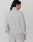 BARKER HIGH NECK SWEAT LIGHT GREY