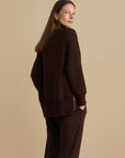 BARKER HIGH NECK SWEAT COFFEE