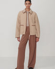 RUIKO ZIP FLEECE TAUPE