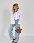 26Z-MOTHER-BROEK JEANS-BLAUW MIDDEN
