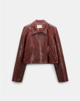 26W-Dorothee Schumacher-BLAZER-BORDEAUX