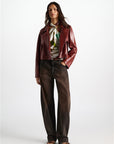 26W-Dorothee Schumacher-BLAZER-BORDEAUX