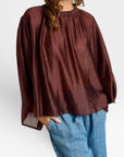 BLOUSE IZA CHESTNUT