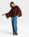 BLOUSE IZA CHESTNUT