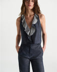 26W-Dorothee Schumacher-CHEMISIER-BLAUW