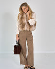 26W-FORTE-FORTE-GILET-LICHT BEIGE