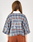 BLOUSE BERRY CHECK PAILLET