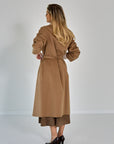 26W-MAX MARA-MANTEL-BRUIN MIDDEN