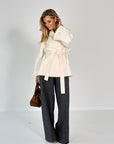 26W-MAX MARA-MANTEL-ECRU