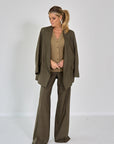 26W-MAX MARA-PULL GILET-KAKKIGROEN