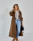 26W-MAX MARA-MANTEL-BRUIN MIDDEN