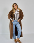 26W-MAX MARA-MANTEL-BRUIN MIDDEN