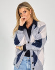 26W-AMOUR-PULL GILET-GRIJS MIDDEN