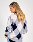 26W-AMOUR-PULL GILET-GRIJS MIDDEN