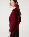PULL V-HALS BRUSHED CASHMERE SOELI