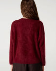 PULL V-HALS BRUSHED CASHMERE SOELI