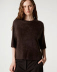 26W-ABSOLU CACHMERE-PULL-BRUIN DONKER