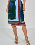 26W-Dorothee Schumacher-ROK-BLAUW MIDDEN
