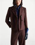 26W-Dorothee Schumacher-BLAZER-BORDEAUX